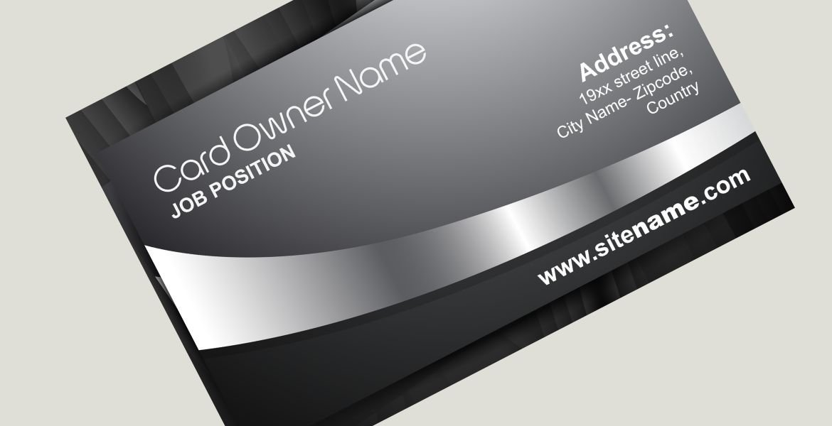 Metallic business card